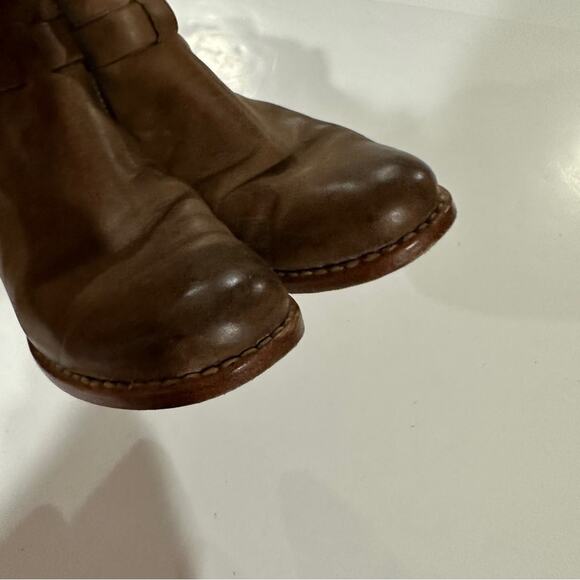 Rag & Bone Durham Brown Leather Chelsea Ankle Booties Size 7 - Picture 5 of 9